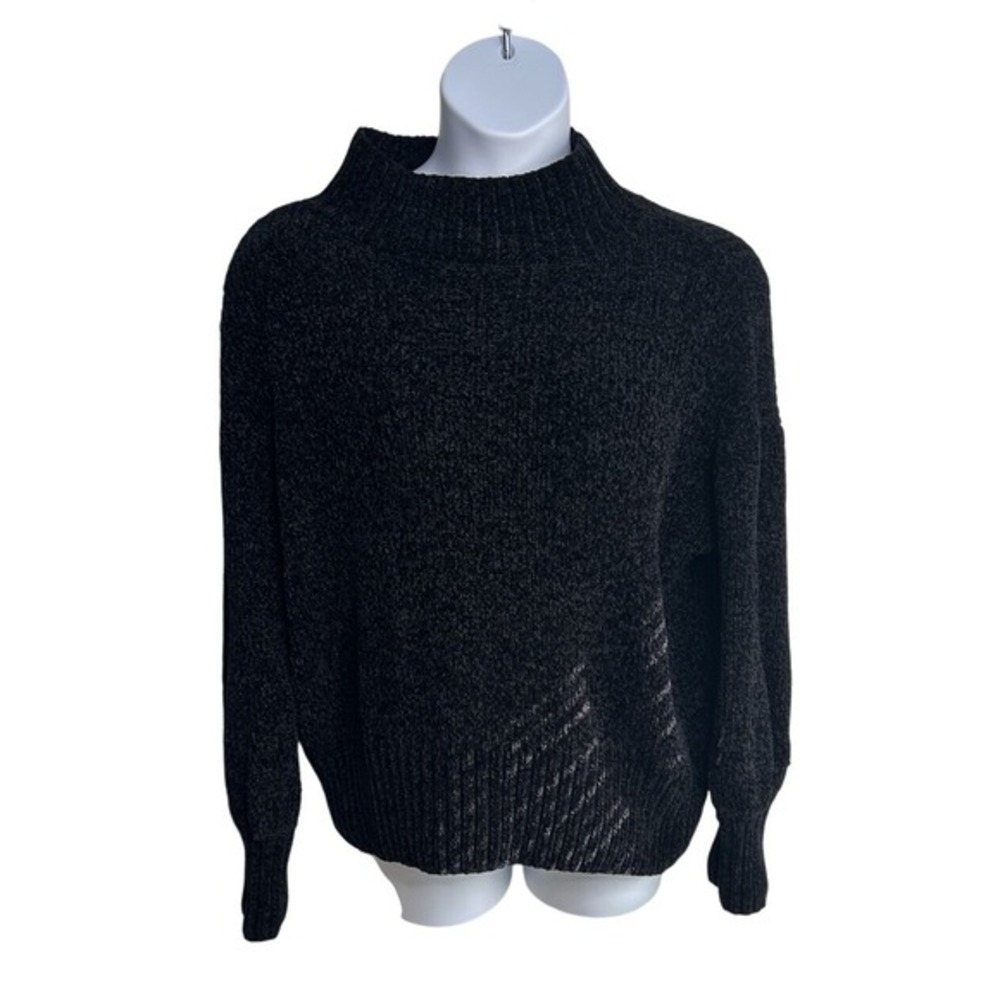 Cynthia Rowley Women XL Soft Crochet Loose Knit Turtleneck‎ Pullover Sweater